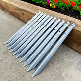 Straight Border Log Roll Pin Brackets - Indoor Outdoors